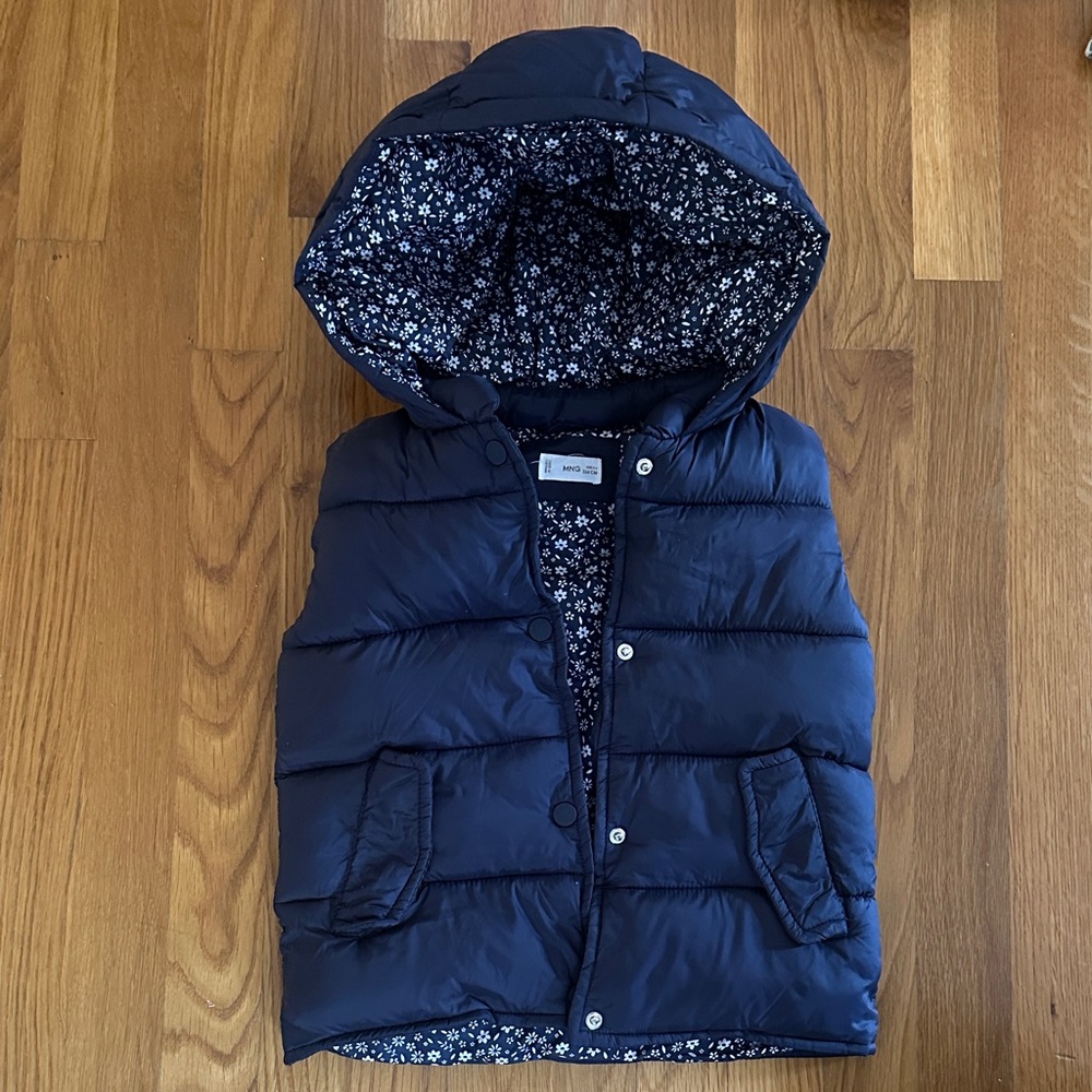 Kids Navy Blue Puffer Vest